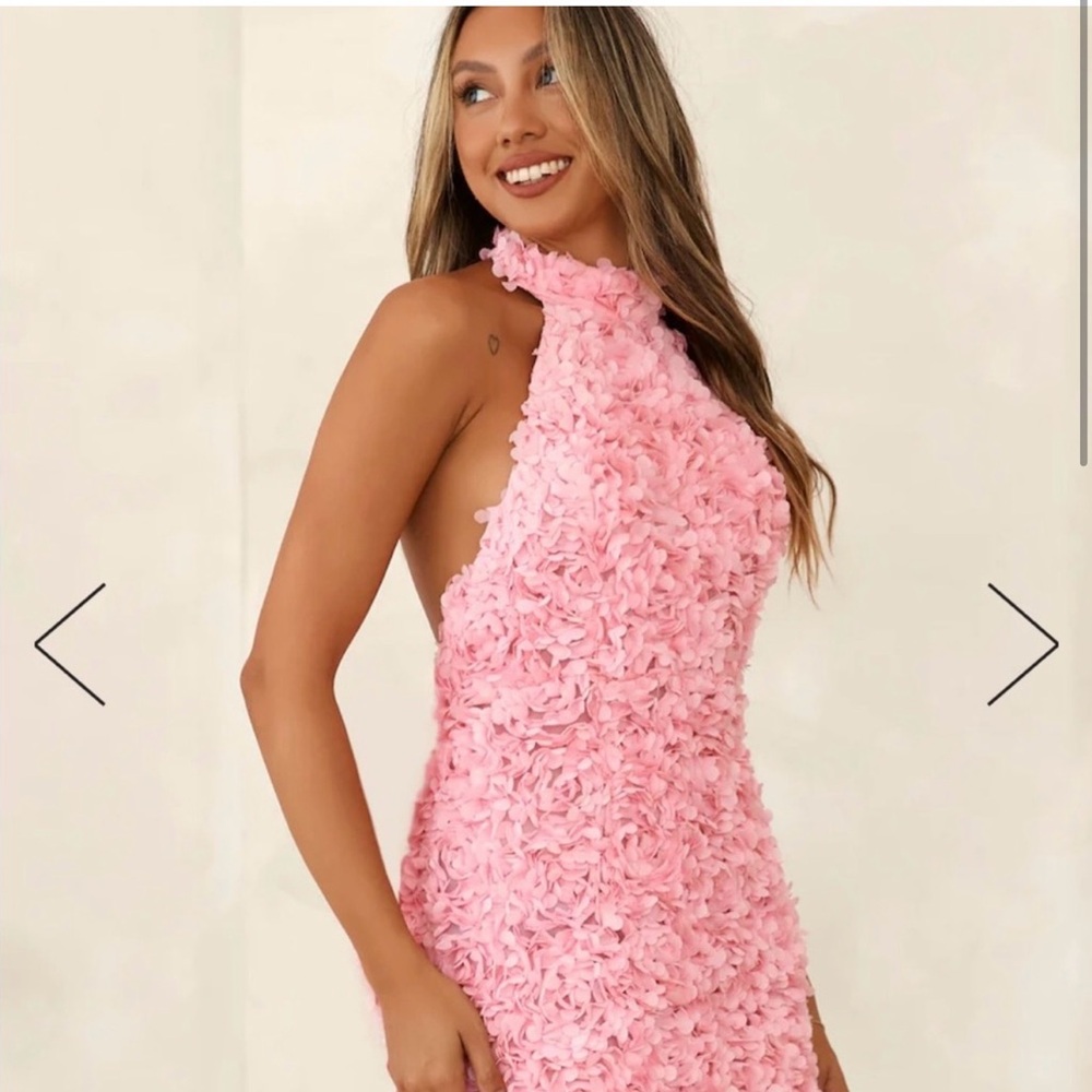 Selfie Leslie Monroe Embellished Bow Mini Dress Pink